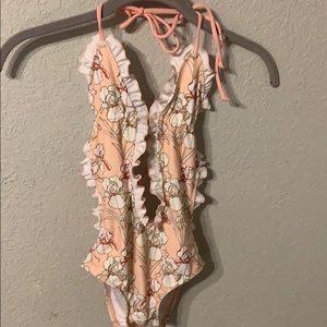 Kimi & Li girls one piece bathing suit